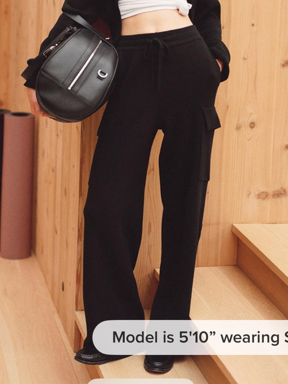 Alo Scholar Knit High-Waisted Cargo pant